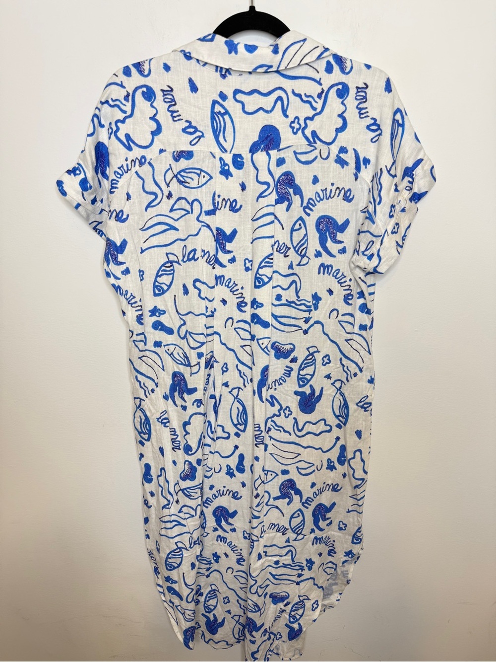 Crosby by Mollie Burch Fish Midi Dress S - Picture 4 of 5